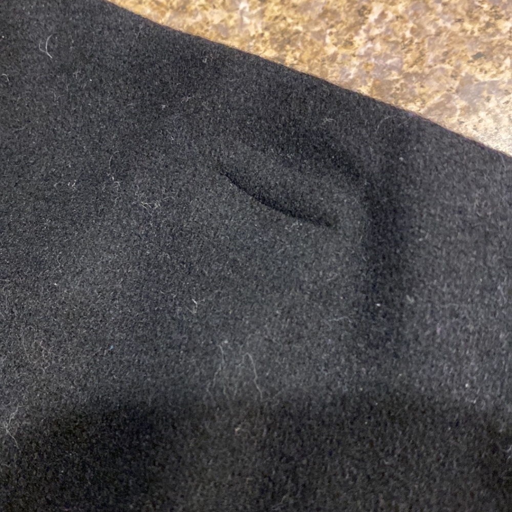 J. Crew Black and Tan Wool Blend Skirt 10 Unfinished Outer Bottom Hem - Picture 5 of 14
